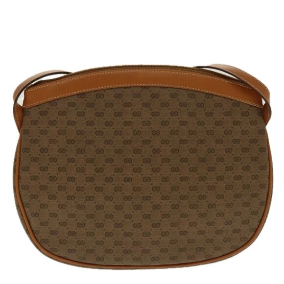 GUCCI Micro GG Canvas Shoulder Bag Beige Gold - Picture 3 of 16